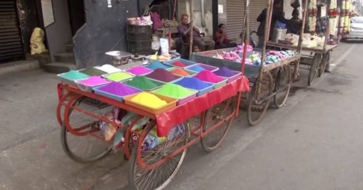 Rangoli colour glitters Hyderabad market ahead of Makar Sankranti